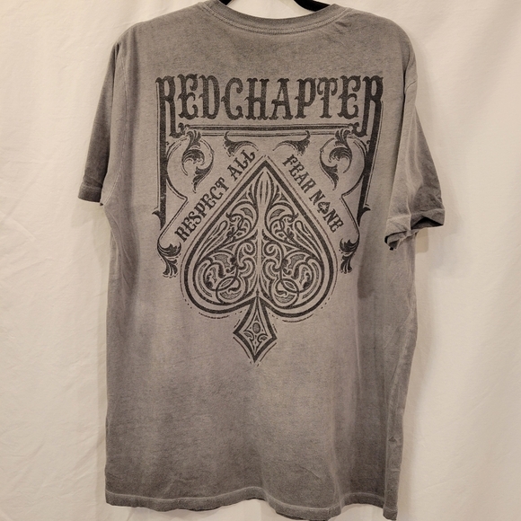 Red Chapter "Respect All Fear None" graphic t-shirt size large - Picture 2 of 4